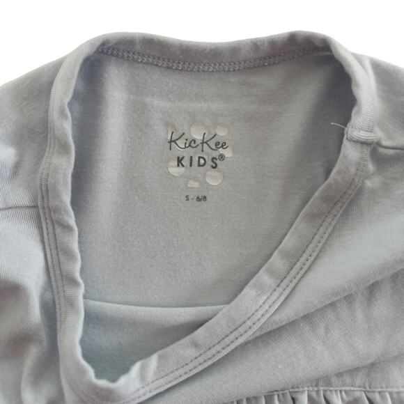 Kickee Pants Light Blue Bamboo Short Sleeve Swing Dress Size S(6/8) - Picture 4 of 4